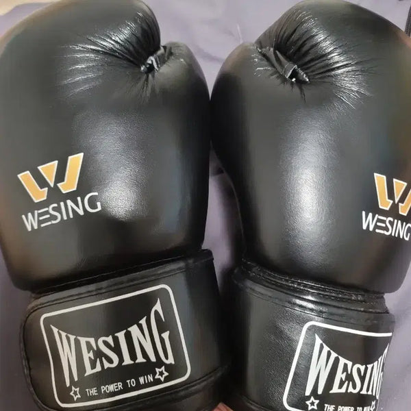 [BUNJANG] WEYSUNG Boxing Gloves 10oz Black / 웨이싱 복싱 글러브 블랙10온스