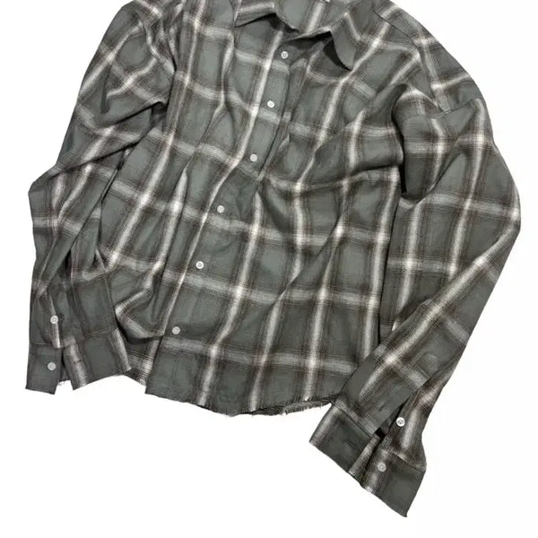 [BUNJANG] Vascara Mint Flannel Checkered Shirt / [os] 바스큐라 민트 플란넬