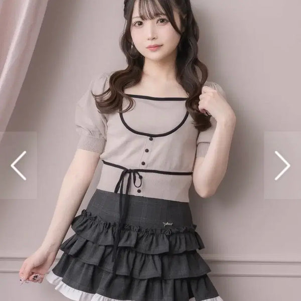 [BUNJANG] Pium Mini Skirt Check Version / !구함! 피움 미니스커트