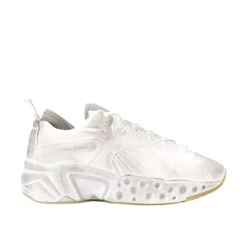 [BUNJANG] Acne Studios Rockaway Tumbled Leather Sneakers White / 아크네 스튜디오 락어웨이 텀블드 스니커즈 화이트