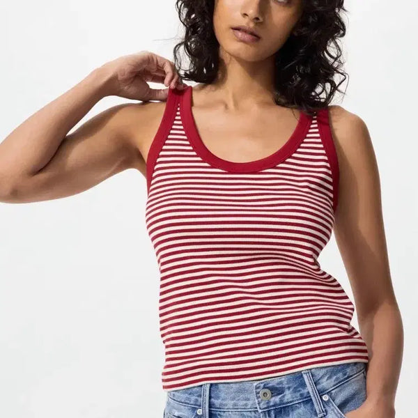 [BUNJANG] Uniqlo Soft Rib Tank Top Red XL / 유니클로 소프트립 탱크탑 레드 XL
