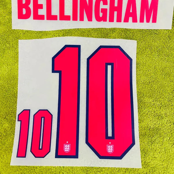 [BUNJANG] England 2026 North America World Cup Home Bellingham Jersey Name Set / 2026 북중미 월드컵 잉글랜드 홈 벨링엄 유니폼 마킹 국가대표 네임셋