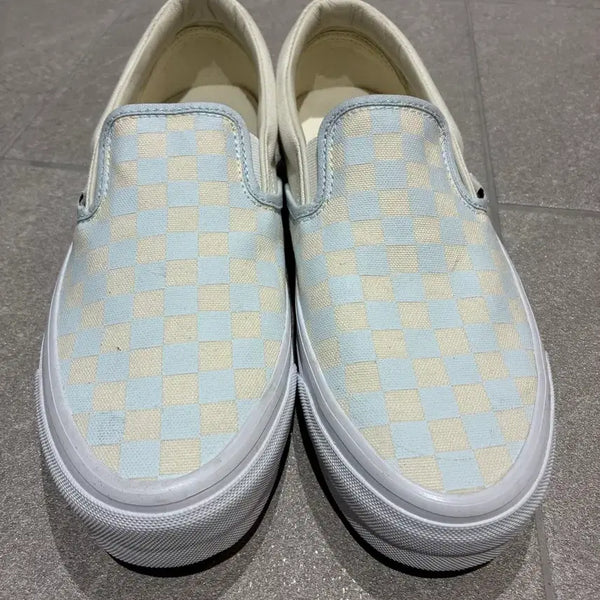 [BUNJANG] Vans Checkerboard Slip-On Shoes 270 / 반스 체커보드 슬립온 신발 270 새상품