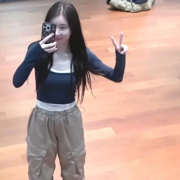 [BUNJANG] As If Eighty Cargo Pants Beige / [르세라핌 그 바지] 에즈이프캘리 카고 팬츠