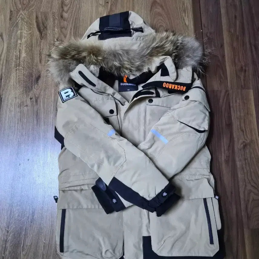 [BUNJANG] Buckaroo Hooded Parka Beige / 버커루 후드 파카 베이지