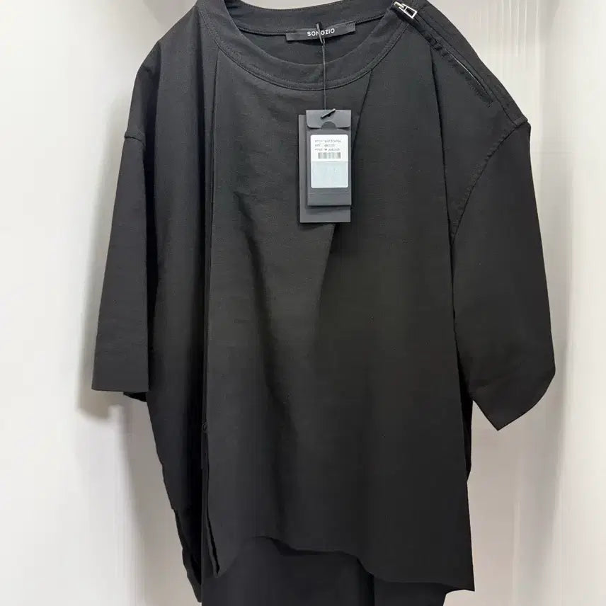 [BUNJANG] Songzio Collection 26SS Asymmetric Drape T-Shirt - Size 48 / 송지오 컬렉션 26SS 어시메트릭 드레이프 티셔츠 - 48