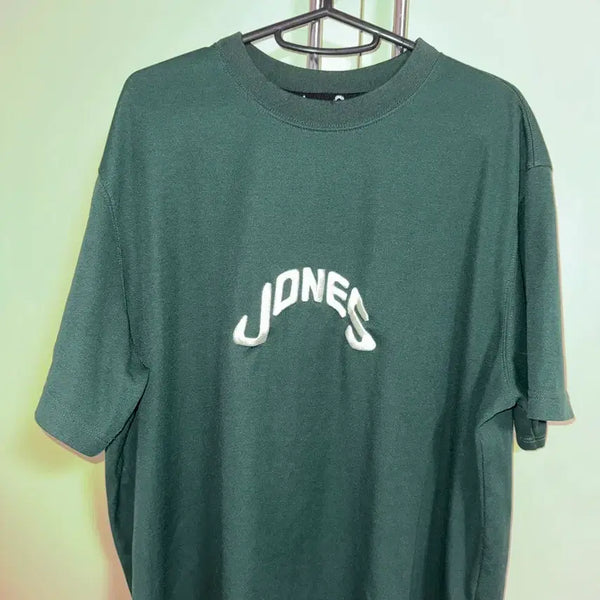 [BUNJANG] WAAC x Jones Logo Embroidery Short Sleeve T-Shirt Green / WAAC