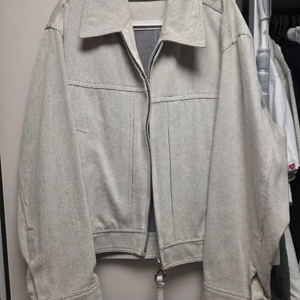 [BUNJANG] Solid Homme Grey Cropped Jacket Size 46 / 솔리드옴므 그레이 크롭 자켓 46 사이즈