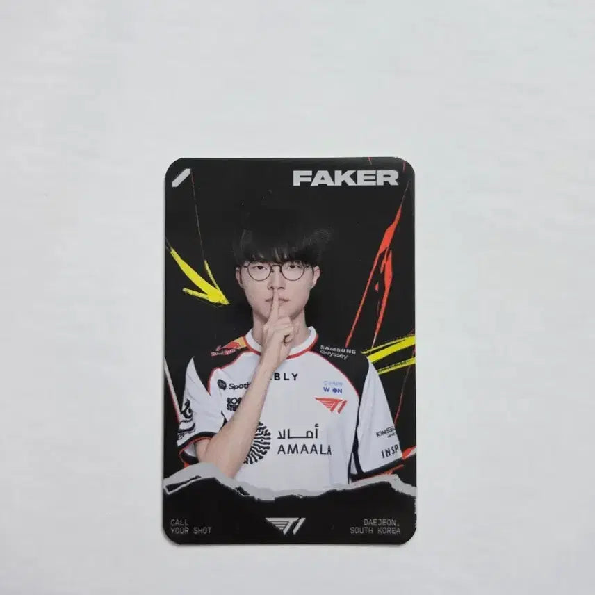 [BUNJANG] MSI T1 Faker Photocard / MSI  포토카드 T1 유니폼(페이커)
