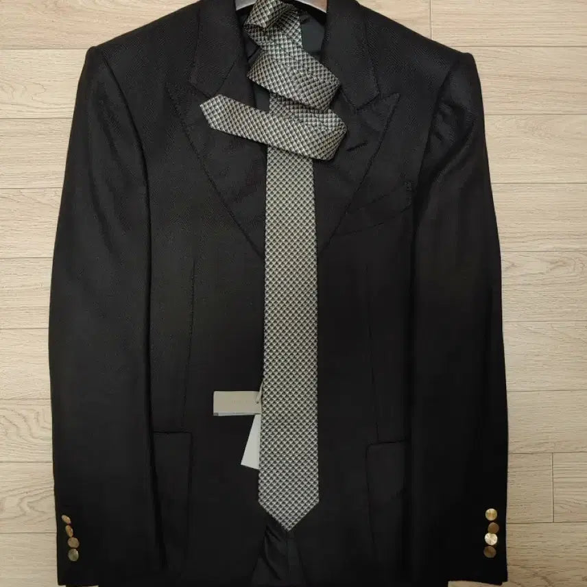 [BUNJANG] Tom Ford Geometric Necktie / 톰포드 검흰 지오메트릭넥타이