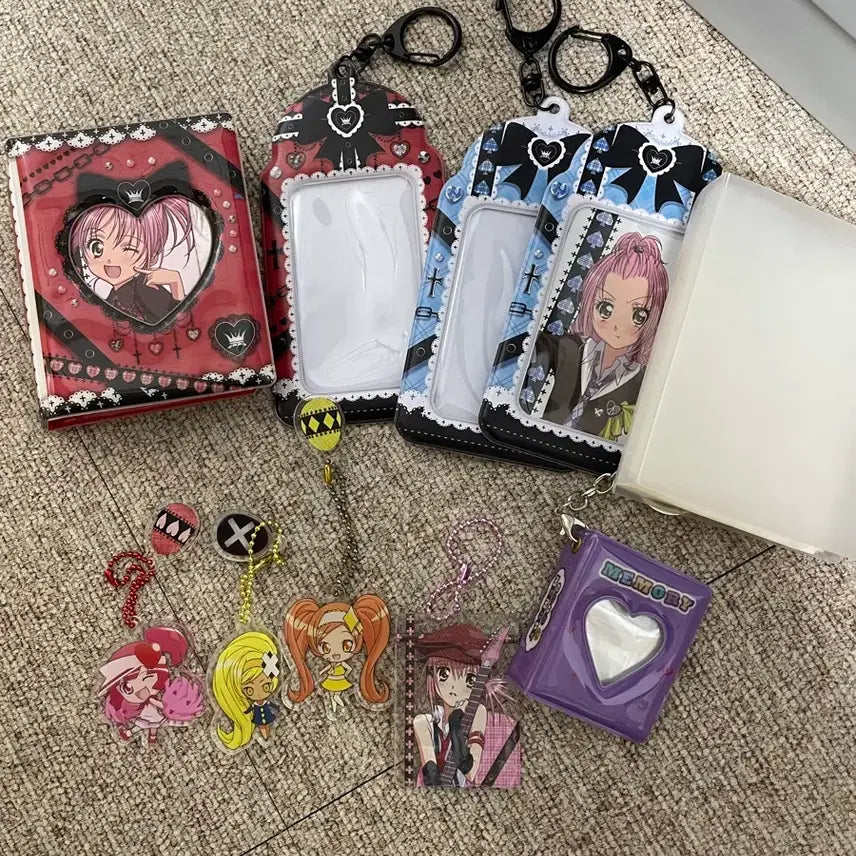 [BUNJANG] Shugo Chara! Photocard Holder, Collect Book, and Keyring Bundle Set / 캐릭캐릭체인지 포카홀더, 콜렉트북, 키링 일괄 세트