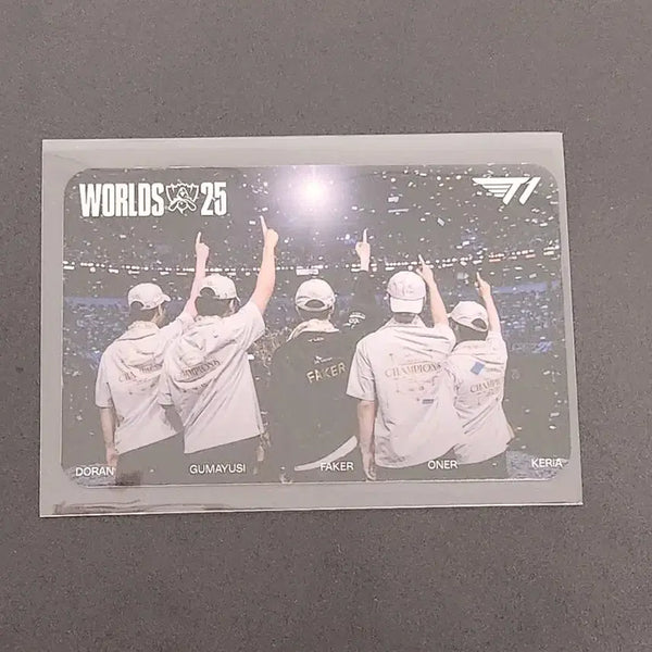 [BUNJANG] T1 Worlds 2022 Group Photocard (Back View) / msi 페스타 - 월즈 T1 단체 포토카드(뒷모습)