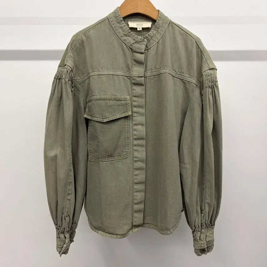 [BUNJANG] Atelier Vanessa Bruno Washed Shirring Shirt Jacket Size 36 / 아떼 바네사브루노 워시드 셔링 셔츠 자켓 36사이즈