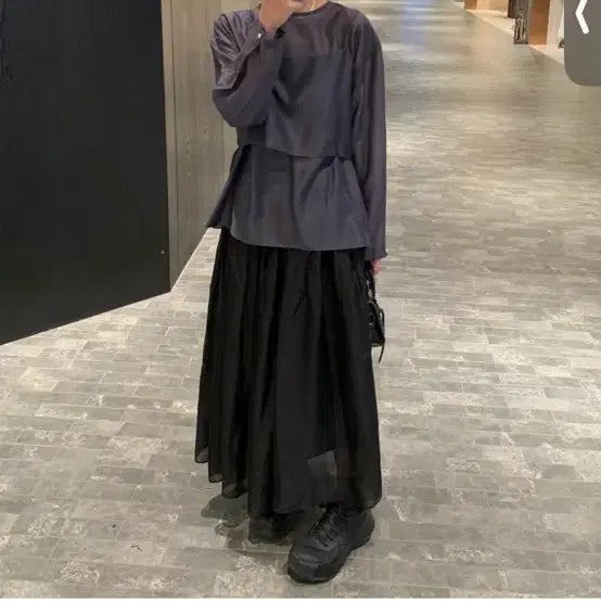 [BUNJANG] LEUS Sheer Volume Skirt / [새상품] 리어스 LEUS 시어 볼륨 스커트 Free