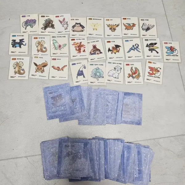 [BUNJANG] Pokemon 30th Anniversary Stickers - Assorted Designs / 30주년 포켓몬 띠부씰 다양하게 판매 해요