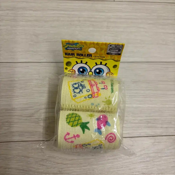 [BUNJANG] SpongeBob SquarePants Hair Rollers Set (Sealed) / 미개봉 스폰지밥 헤어롤 구르프
