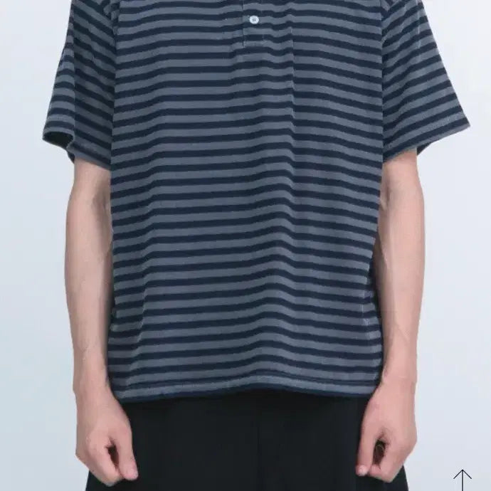 [BUNJANG] Helm Dyeing Stripe Henly Neck T-shirt / 헬름 helm 다잉 스트라이프 헨리넥 티셔츠