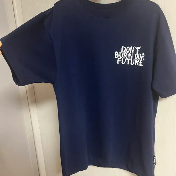 [BUNJANG] AJO BY AJO Unisex Short-Sleeve T-Shirt Navy / 아조바이아조 반팔티 (남녀 공용