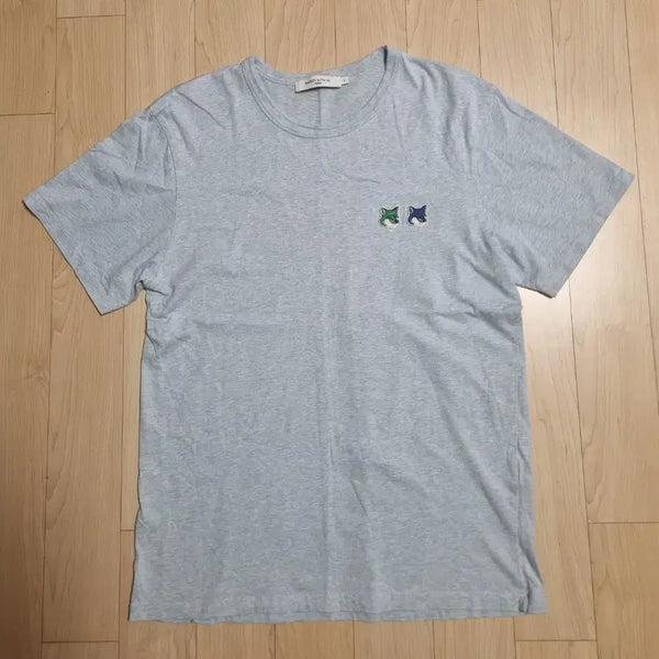 [BUNJANG] Maison Kitsuné Double Fox Short Sleeve T-Shirt Gray / 메종키츠네 더블 폭스 반팔티 그레이