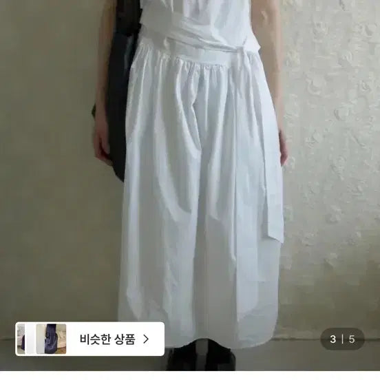 [BUNJANG] Murrow Side Gather Strap Sleeveless Maxi Dress / 뮤로우 사이드 개더 스트랩 민소매 원피스