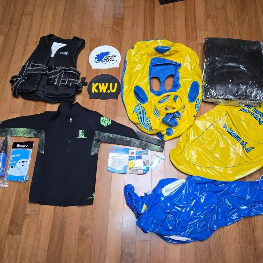[BUNJANG] M Size Life Vest Bundle Set / M사이즈 구명조끼 외 모두일괄 택포