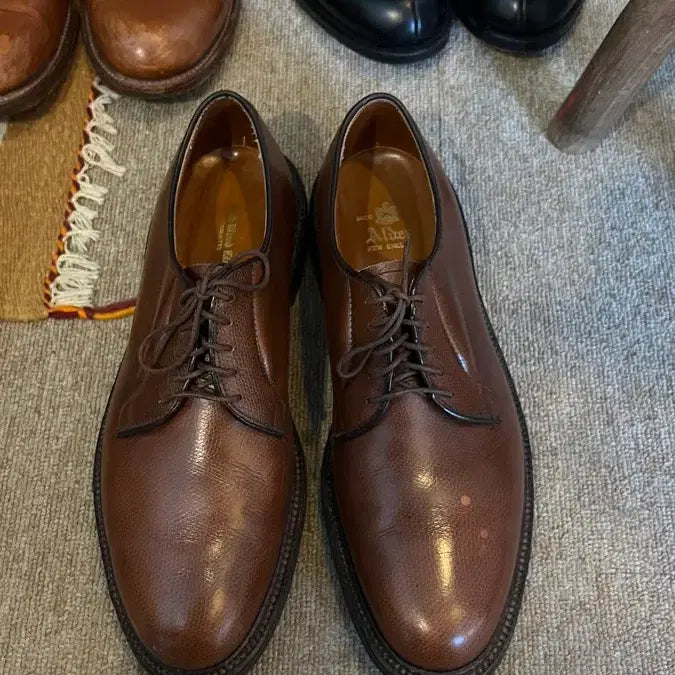 [BUNJANG] Alden Plain Toe Shoes Brown Leather / Alden plain toe