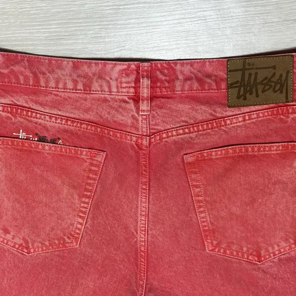 [BUNJANG] Stussy Double Dye Big Ol Jeans (Coral Pink) / Stussy Double Dye Big Ol Jeans 32~33인치