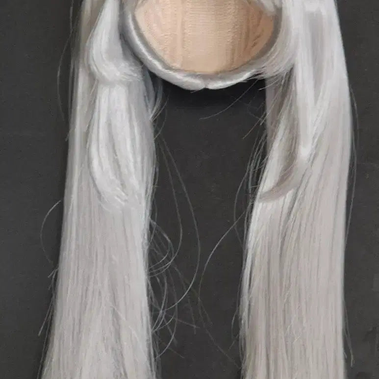 [BUNJANG] MDD Dark Grey Twin-Tail Wig / mdd sd 인형 세팅가발 양갈래 트윈테일 다크그레이