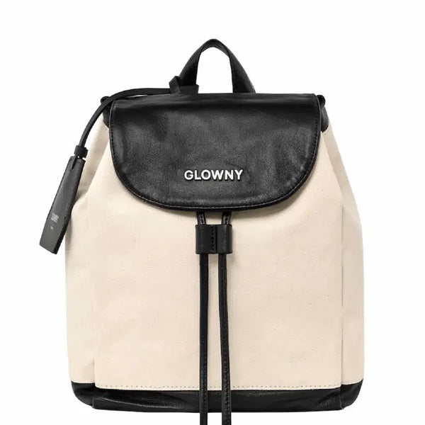 [BUNJANG] Glowny The Roof Bag (Natural) Canvas Leather Backpack / 글로니 백팩 THE ROOF BAG (NATURAL)