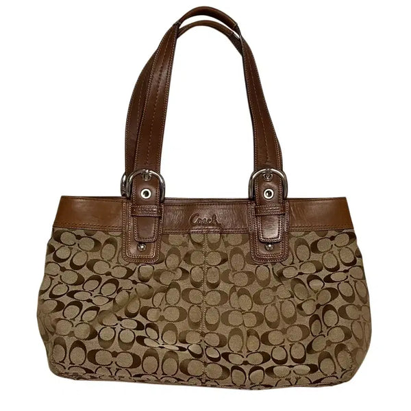 [BUNJANG] Coach Signature Hobo Shoulder Bag Brown Y2K Vintage / 코치 시그니처 보부상 숄더백 브라운 고전y2k 갸루빈티지