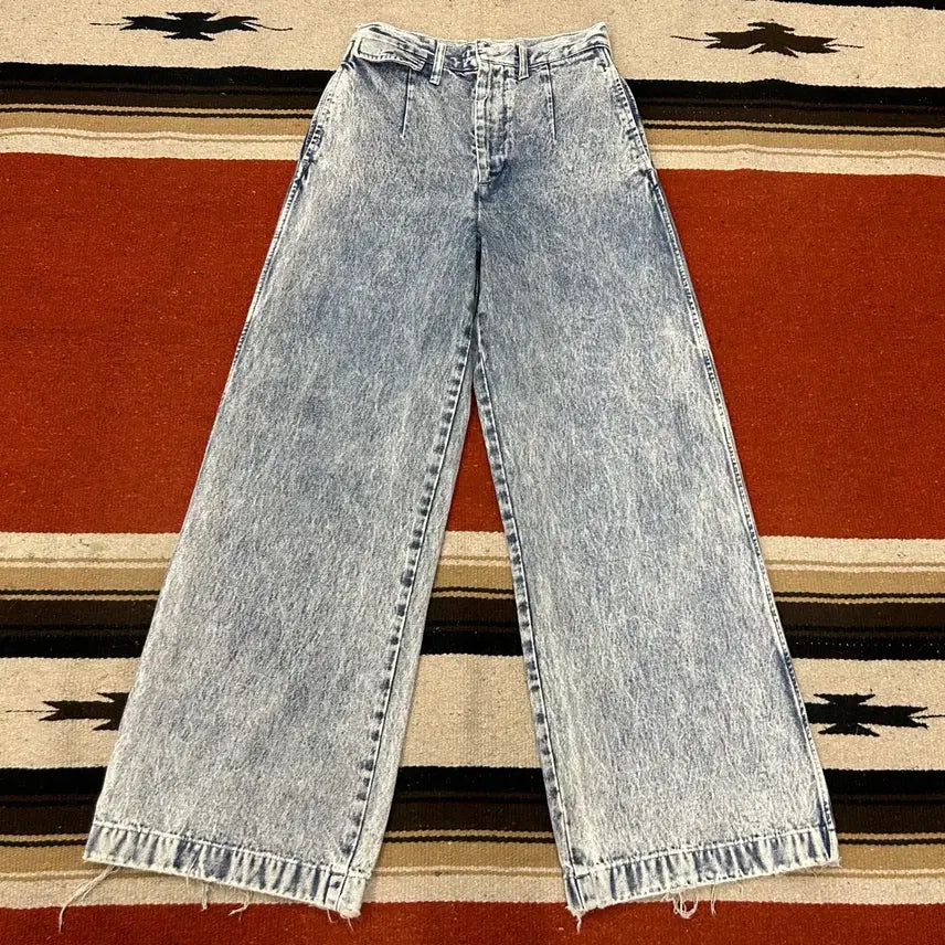 [BUNJANG] TOGA VIRILIS Bleach Wide Denim Pants / 토가풀라 블리치 와이드 데님팬츠