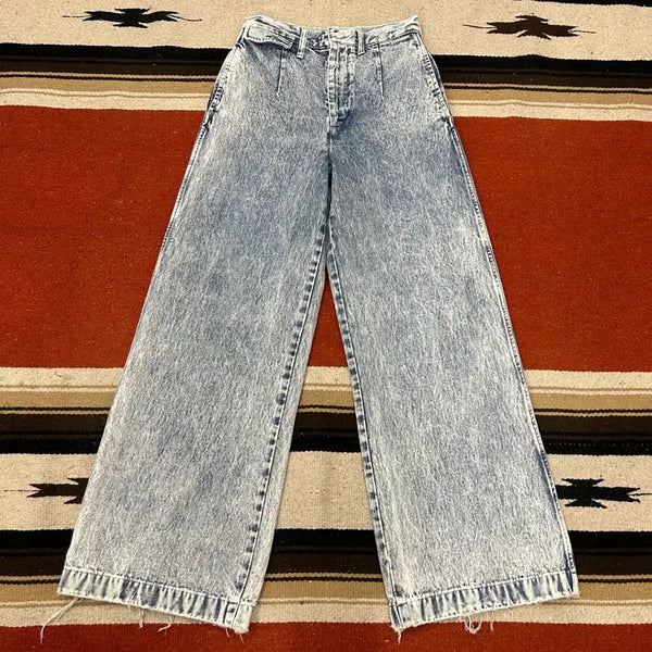 [BUNJANG] TOGA VIRILIS Bleach Wide Denim Pants / 토가풀라 블리치 와이드 데님팬츠