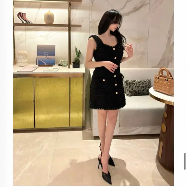 [BUNJANG] Moonfever Tweed Dress / 문피버 트위드 원피스