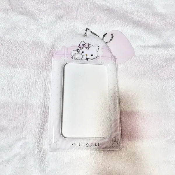 [BUNJANG] Sanrio Charmmy Kitty Idol Photocard Holder Pink Dot / 산리오 챠미키티 아이돌 포카 홀더 핑크 도트 인형 마이멜로디 헬로키티