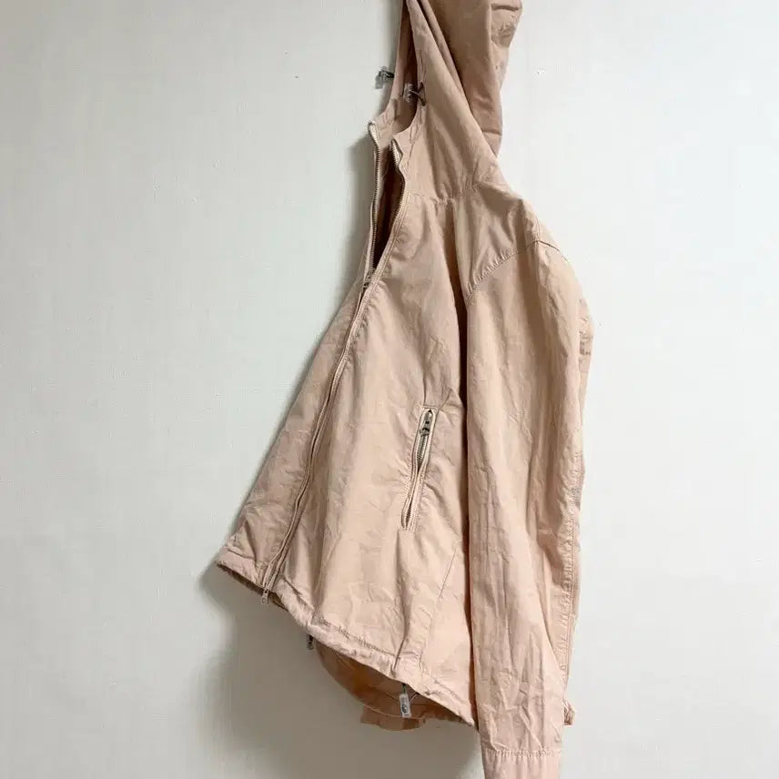 [BUNJANG] URBAN RESEARCH Cotton Hooded Jumper (Peach Pink, Size 1/S) / 피치빛 코튼 점퍼