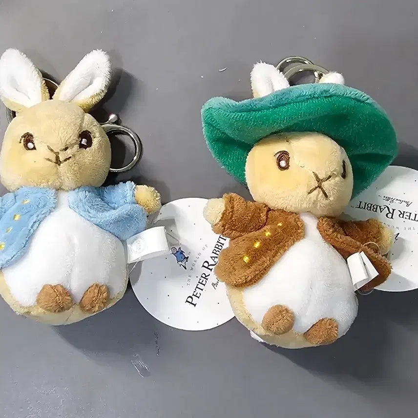 [BUNJANG] Peter Rabbit Plush Keychain / [피터래빗 키링] 피터래빗 인형 키링 2종 - 일괄