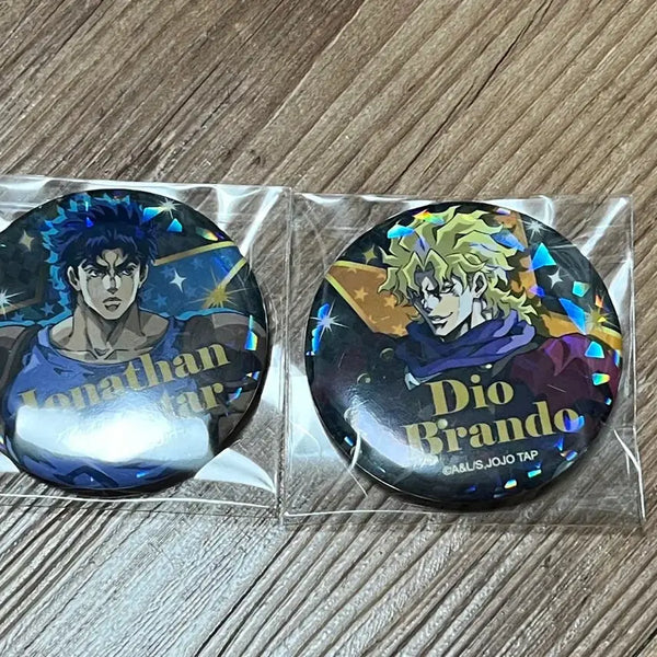 [BUNJANG] JoJo's Bizarre Adventure Caravan Pop-Up Can Badge Set Jonathan Joestar & Dio Brando Bundle / 죠죠 카라반 팝업 캔뱃지 조나단 죠스타 디오 브란도 일괄