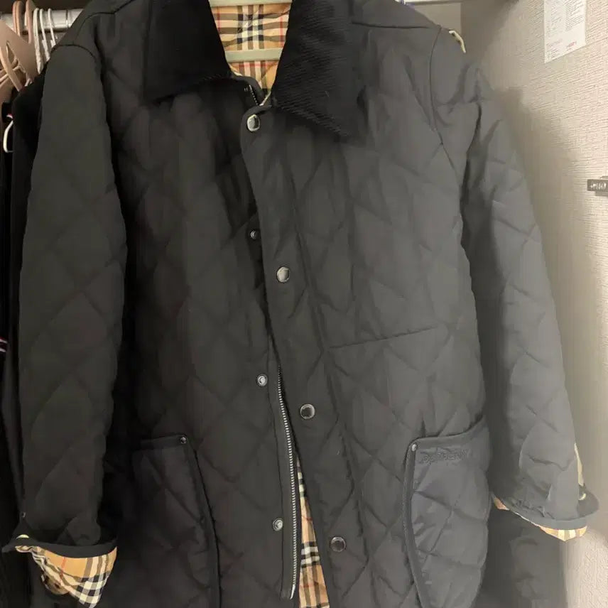 [BUNJANG] Burberry Quilted Jacket Black XL / 버버리 퀼팅 자켓 블랙 XL (가을 대비하세요)