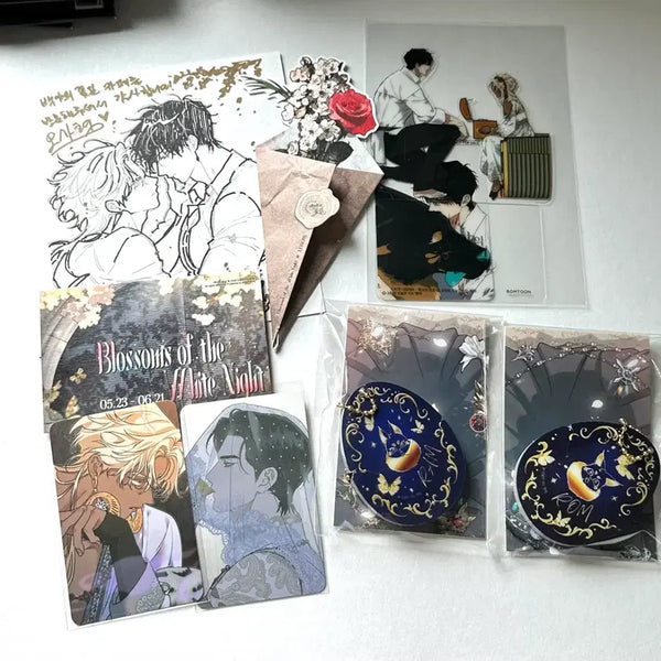 [BUNJANG] Le Bom Baekya Cherry Blossom Road Acrylic Keyring Entrance Benefit Dessert Photocard / 레봄 백야의 꽃길 아크릴 키링 입장특전 디저트 특전 포카 포토카드