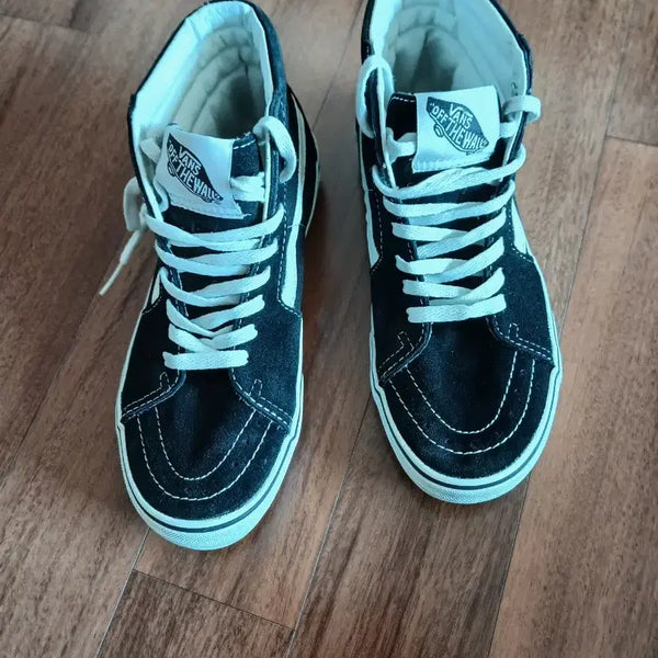 [BUNJANG] Vans Sk8-Hi Black/White Shoes / 반스 스케이트하이 검흰 신발