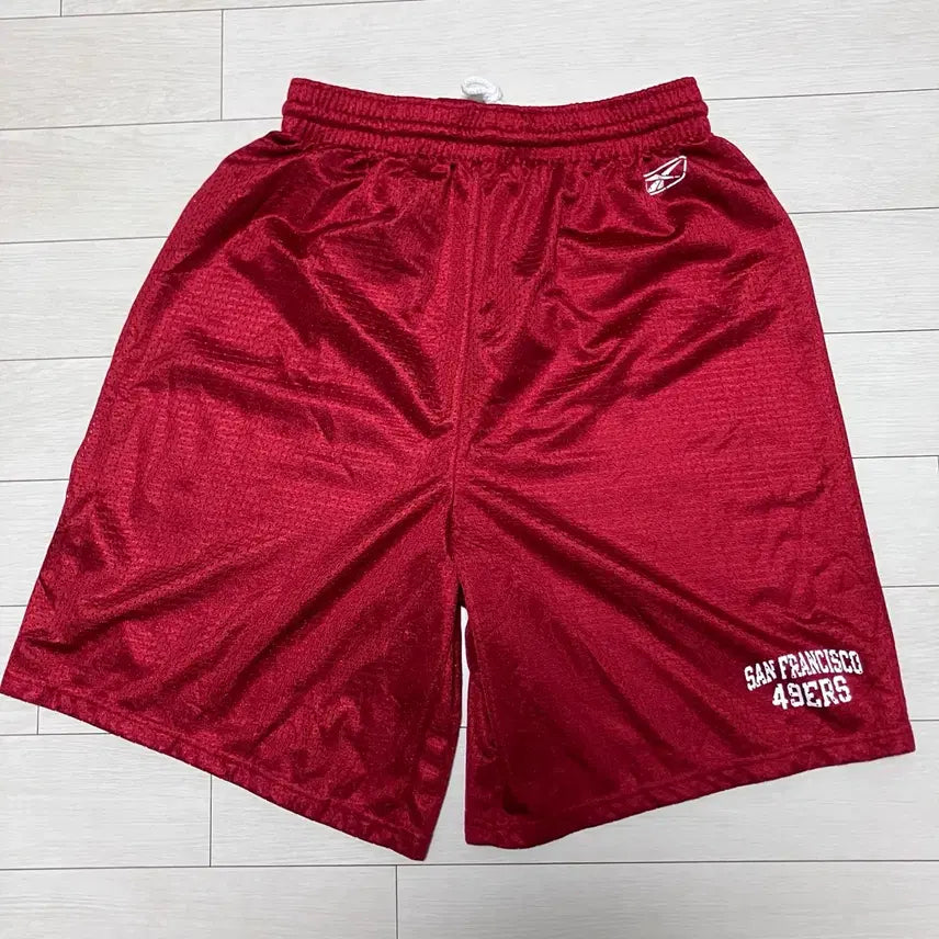 [BUNJANG] Reebok San Francisco 49ers NFL Football Shorts / 리복 NFL 샌프란시스코 49ers 미식축구 쇼츠 반바지 유니폼