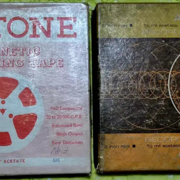 [BUNJANG] AMPEX 311 5-inch Reel Tapes (2-Piece Bundle) / AMPEX 311 5인치 릴 테이프 2개일괄 근대사 수집용