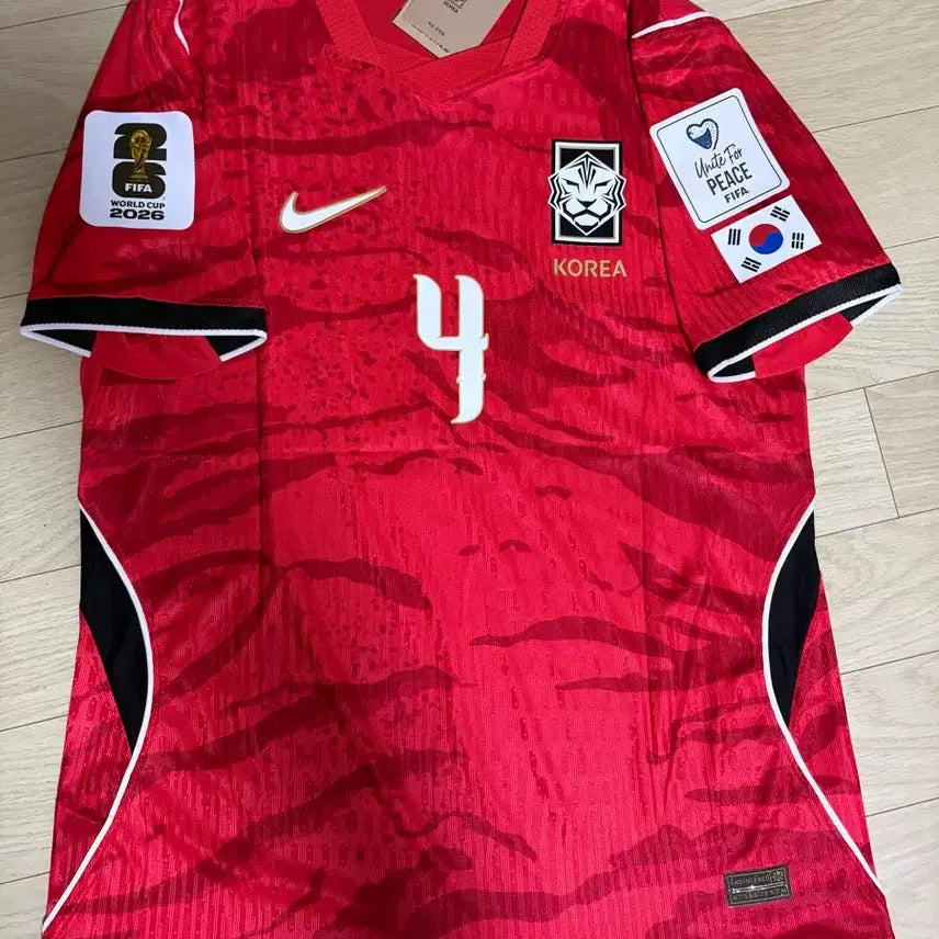 [BUNJANG] South Korea 2026 World Cup Qualifier Min-jae Kim Authentic Short-Sleeve Jersey / 대한민국 북중미 월드컵 김민재 어센틱 유니폼 반팔