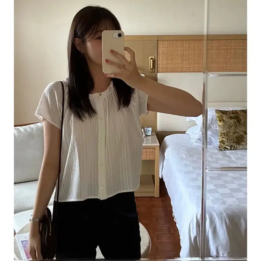 [BUNJANG] Benuet Molt Blouse White / 베뉴엣 Benuet  Molt Blouse White(새제품)