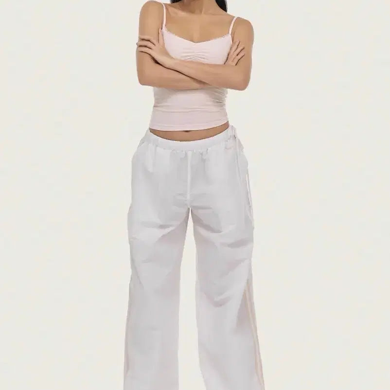 [BUNJANG] Cleacier Track Pants White / [미착용/클린걸 무드] 클리시어 트랙팬츠