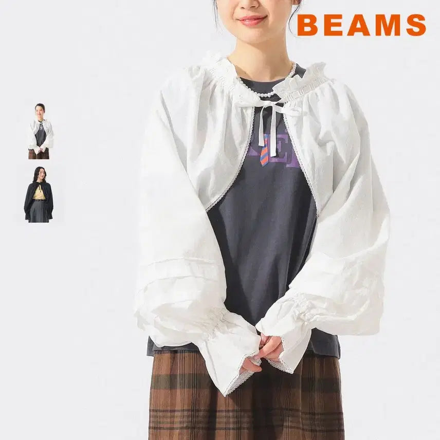 [BUNJANG] BEAMS BOY Euro Drawers Arrange Blouse / 빔즈 보이 유로 드로워즈 어레인지 블라우스