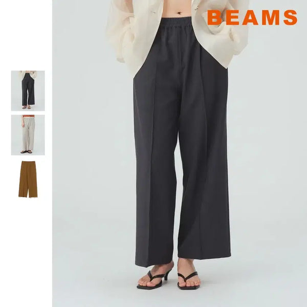 [BUNJANG] BEAMS Heart Comfort Wide Pants SS26 / 빔즈 하트 컴포트 와이드 팬츠 26SS