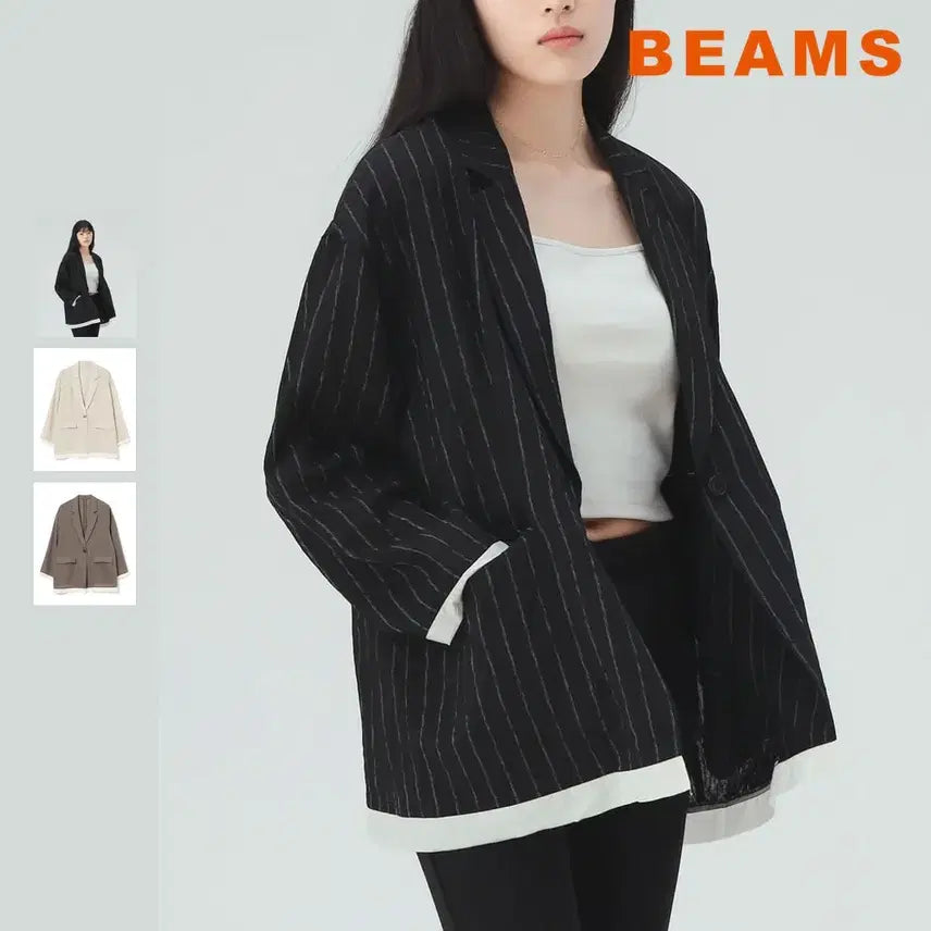 [BUNJANG] BEAMS HEART Layered Sheer Jacket SS26 / 빔즈 하트 레이어드 시어 자켓 26SS
