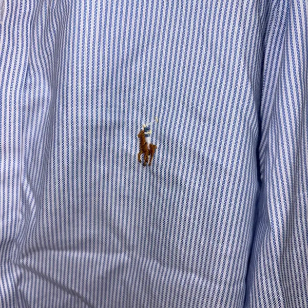 [BUNJANG] Polo Ralph Lauren Blue Stripe Oxford Shirt / 폴로 랄프로렌 셔츠 블루 스트라이프