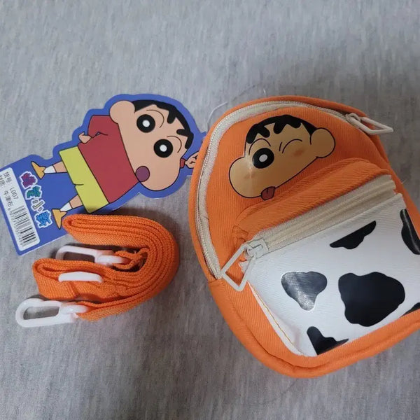 [BUNJANG] Crayon Shin-chan Orange Mini Backpack Keyring / 짱구 오렌지 미니 백팩 키링 팝니다